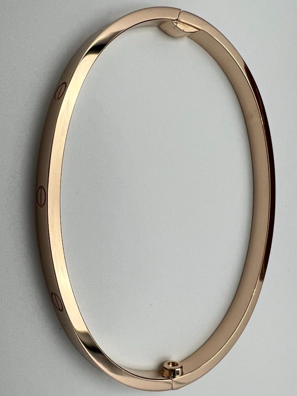 Authentic Cartier LOVE Bracelet Small Model 18K Rose Gold Size 17 Full Set - Picture 2 of 11